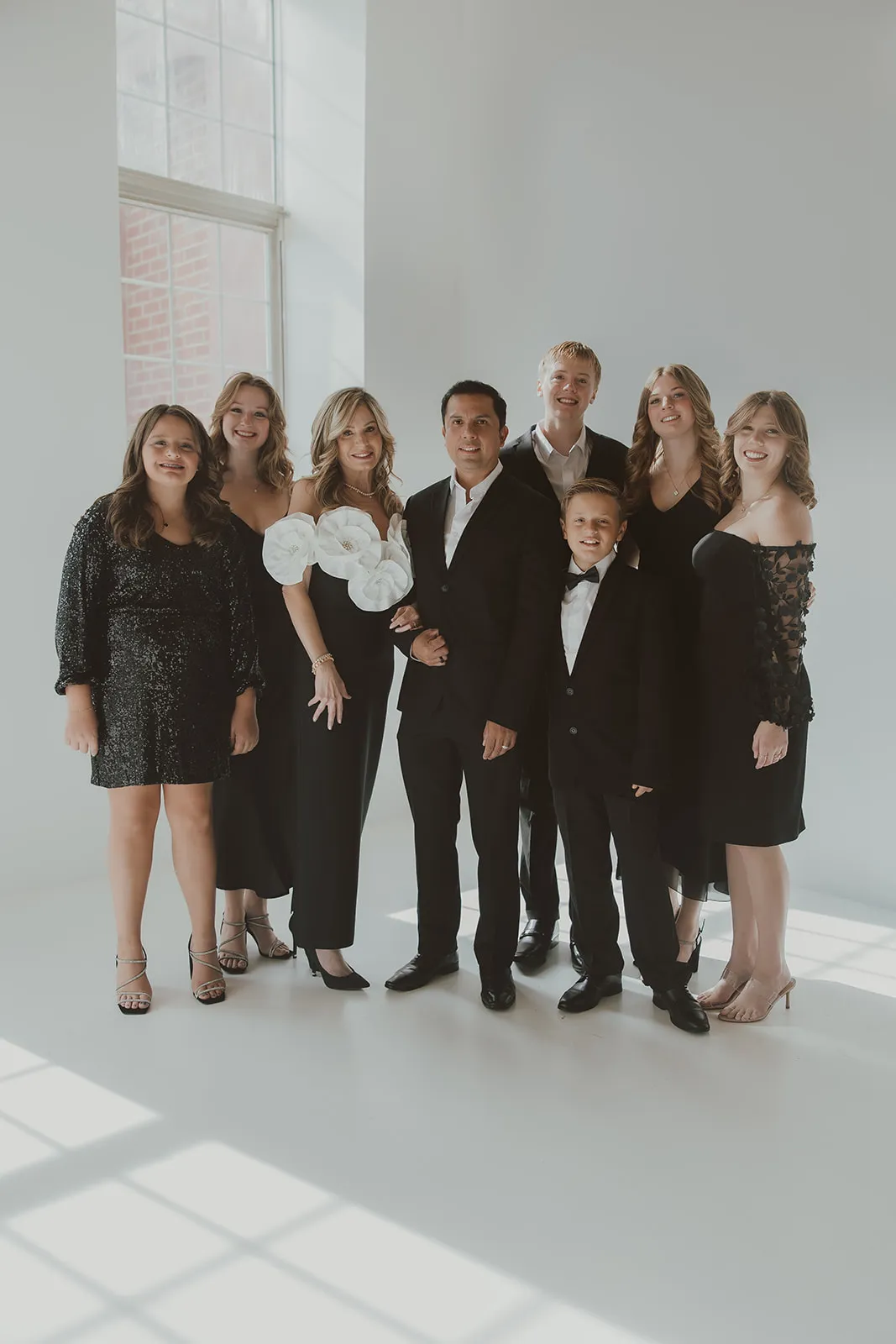 Amy Palacios, FNP, with her family.